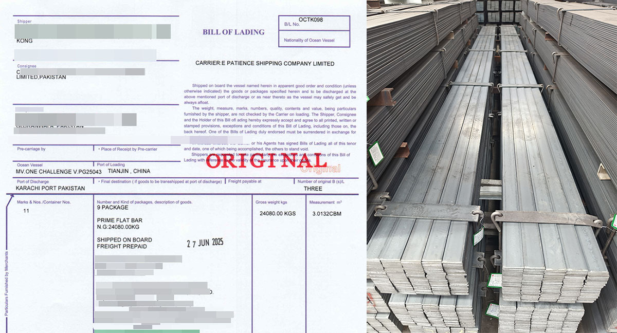 BILL OF LADING
