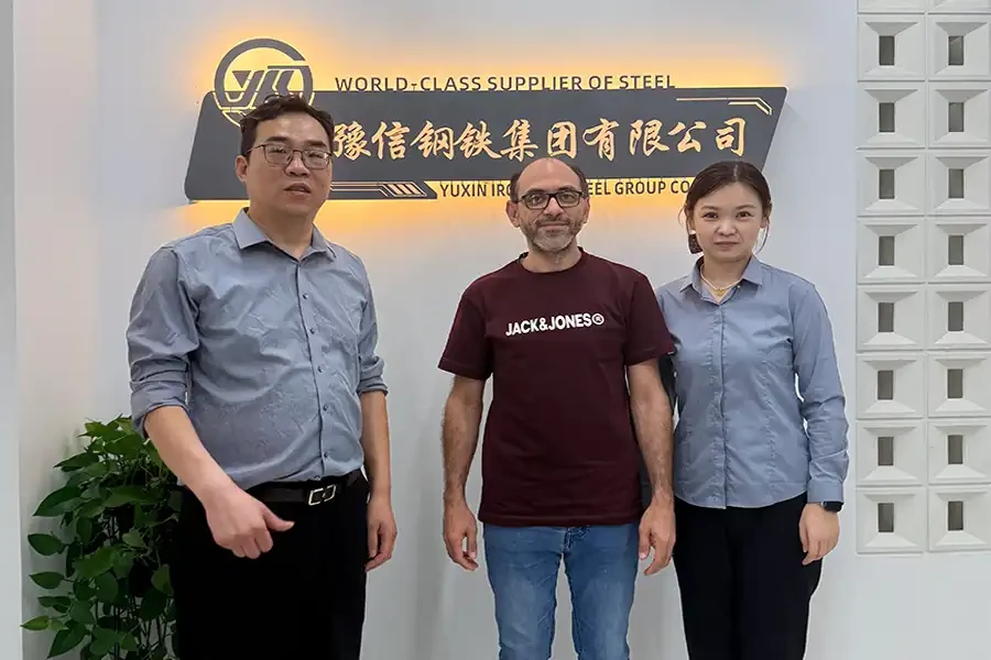 Egyptian Clients Visit Yuxin Steel to Discuss a Stainless Steel Procurement Project