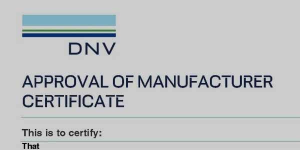 Full DNV Certification